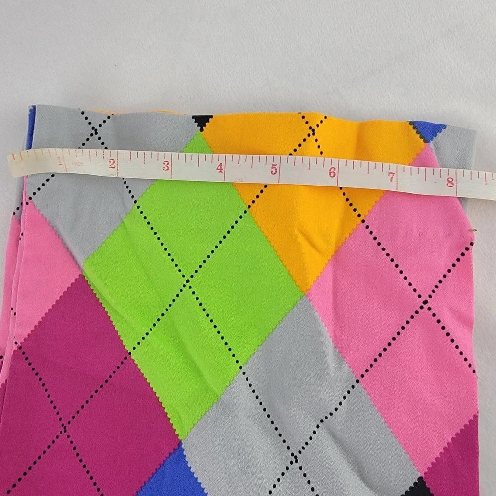 Loudmouth Golf Mens 34x32 (31.5) Argyle Multicolor Cotton Stretch Golf Pants